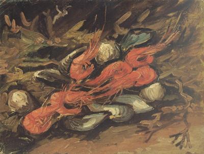 Vincent Van Gogh Still life wtih Mussels and Shrimps (nn04) oil painting picture